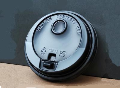 China PP Double Hole Dia 90mm Disposable Plastic Lids For Coffee Cup for sale