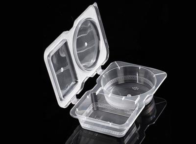 China 180ml Two Compartment Portion Cups Dipping Sauce Trays for sale