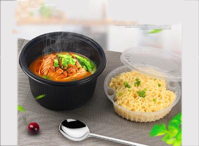 China Double Layers Lining Disposable Plastic Bowls Round Thermoformed 1400ml for sale