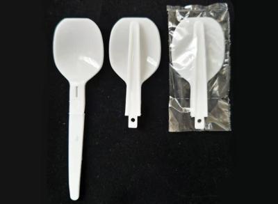 China Eco Friendly Disposable Cutlery , White Plastic Foldable Spoon For Fast Food for sale