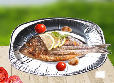 China Square Trays Roast Fish BBQ Aluminium Foil Containers for sale