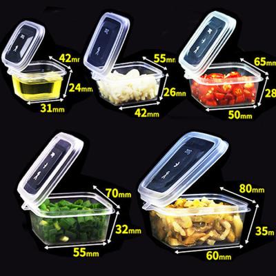 China Square Small Disposable Sauce Dipping Cups / Disposable Condiment Containers for sale