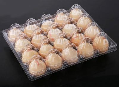 China 20 Cavities Food Packaging Clear Plastic Egg Cartons For Supermarket Convenient To Carry for sale