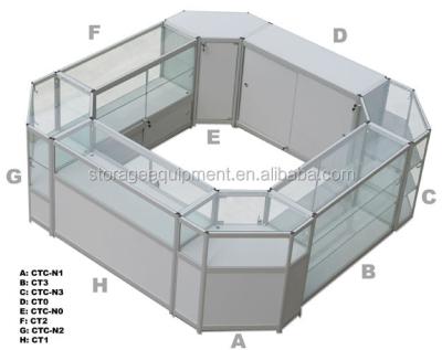 China Cheap Retail Store Kiosk Glass Exhibition Display Mobile Price Counter Design With New Design for sale