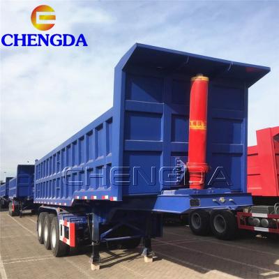 China China Factory Sales 3 Axle Truck Trailer 12 Wheels Hydraulic Rear Dump Trailers for sale