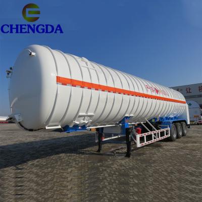 China Truck Trailer 3 Axles 12 Tires Transport 40cbm Tanker Truck LNG Gas Tank Semi Trailers for sale