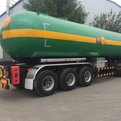 China Truck Trailer 3 axles 25t 59.73 lpg tank brand new semi trailer for sale