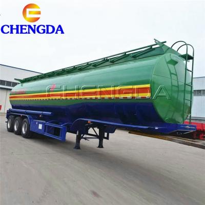 China Oil Haul Heavy Duty 3 Axles Stainless / Carbon Steels 4000 Liters Oil / Fuel Tanker Semi Trailer for sale