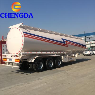 China Truck Trailer Used 3 Axles 42000 Liters Fuel Tanker Semi Trailer for sale