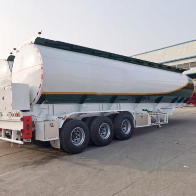 China Truck Trailer 3 Axles 45000 Liters Palm Oil Tanker Truck Trailer With Diesel Burner for sale