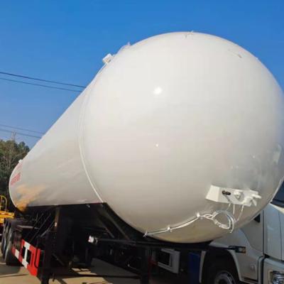 China Truck Trailer Used 3 Axle 25 Ton Gas Tanker Truck Semi Trailer for sale