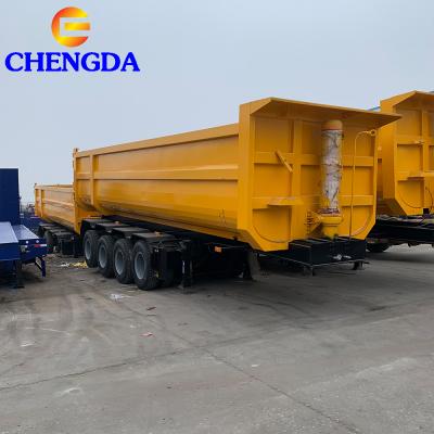 China Cheap Price 3 Axle Truck Trailer 4 Axle Dump Tipper Semi Trailer For Sale for sale