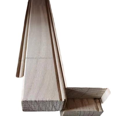 China Decoration Paulownia Wood Door Wrap Plantation Molding Manufacturer for sale