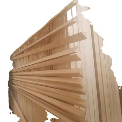 China Traditional Cheap Price Paulownia Texture Triangle Wood Strips Timber Slats for sale