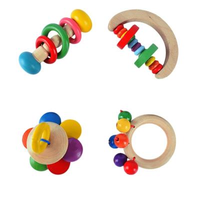 China Amazon Hot Sale Musical Baby Rattle with Teething Toys Hand Rattle Teether Bed Bell Soothing Grabbing Toys for 0 12 Months Newborns for sale