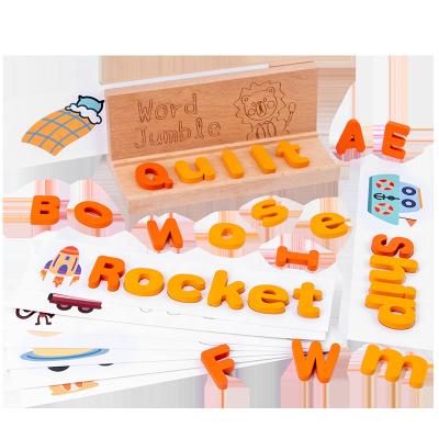 China Toys Brain Teaser Montessori Educational 3D Alphabet Puzzle Toy Cpc Wooden ABC Cartoon Learning Puzzle for Toddler Kids for sale