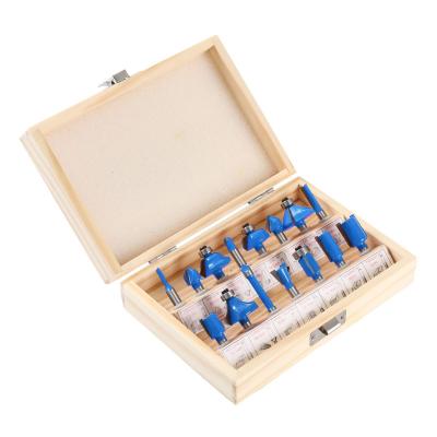 China Carving Wood 15PCS Router Bits Set Toolbox Woodworking Tools CNC Router Bits Milling Cutter for Wood Router Bits for wood for sale