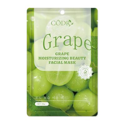 China Nourishing Codr Fruit FaceMask Skin Care Organic Vitamin C Sheet Mask Form and Face Use Moisturizing Korean Facial Mask for sale