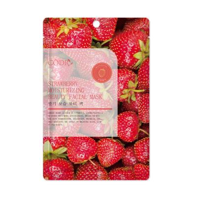 China Moisturizer Codr OEM/ODM Private Label Beauty Fruit Face Maskss Beauty FaciaMask Paper Sheet Skin Care Moisturizing Face Mask for sale