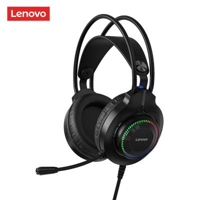 China Original Lightweight Neckband Lenovo G20 Gaming Headset LED Surround Light Stereo Noise Canceling Gaming Headset With Microphone USB Headset for sale