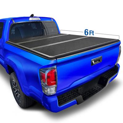 China Good Quality Tailbox Tonneau Cover For Toyota Tacoma Pickup Truck Aluminum Alloy Durable Honeycomb Dish Matte Black Color for sale