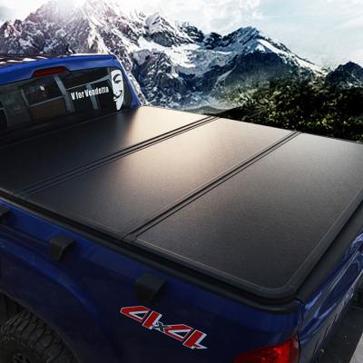 China Tailbox Custom-Fit Pickup Truck Tonneau Covers For Ford Ranger Pickup Truck Rear Box Lid Canopy Truck Bed Hard Folding Protector for sale