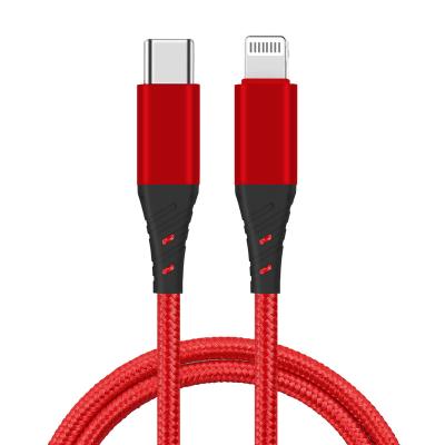 China MP3/MP4 Player MFI C94 Braid USB C Lightning Nylon Cable With 20W Power Delivery For Fast Charging for sale