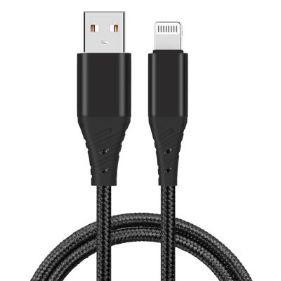 China Mobile Phone Nylon Braided 1m USB Data Cable For iPhone for sale