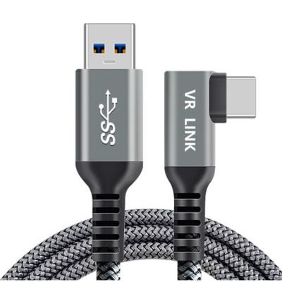 China MP3/MP4 Player Braided 90 Degree Right Angle USB To USB Type C Cable 16ft/20ft For Oculus Search Accessories for sale