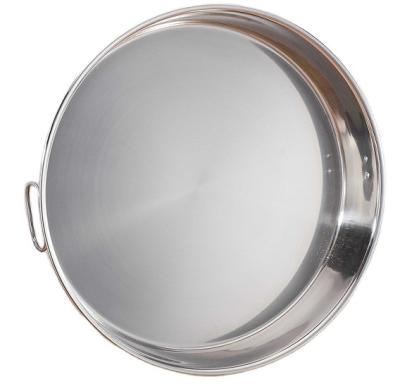 China Disposable Stainless Steel Steamer FanPan Round Disc Dish Basin for sale