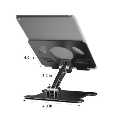 Китай 2021 new arrival aluminum tablets PC holder folding desk tablet support adjustable vertical tablet stand продается