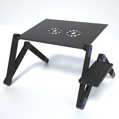 China 2021 Good Quality Aluminum Notebook Laptop Stand Folding Adjustable Portable Computer Table With Mouse Pad à venda