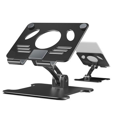 Cina Tablet phone holder aluminum folding desktop portable tablet PC stand compatible car tablet holder in vendita