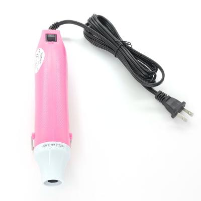 China Cool/Hot Air Mini Heat Gun With Stand, Embossing Heat Gun For DIY Wrap And Shrink Drying Universal Electric Paint Nozzle 300W Hot Sale for sale