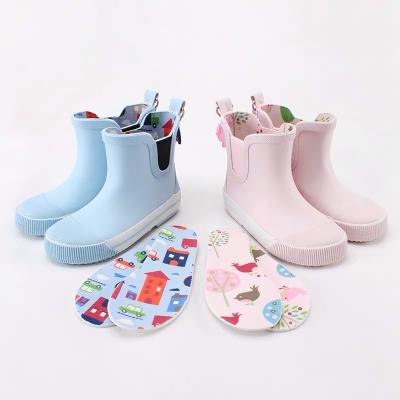 China Wholesale laybug Waterproof Cute Light Rain European Toddler Waterpoof Kids Wellington Rubber Shoes for sale