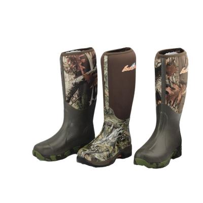 China Wholesale new man manufacturer china fashion cheap anti-skid CUSHIONING over the knee camouflage neoprene rubber boots for sale