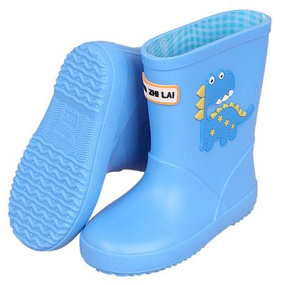 China Rian Boots Solid Ankle Child PVC Rubber Boots Waterproof For Outdoor for sale