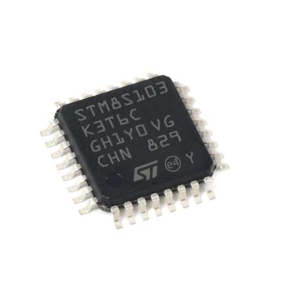 China New original genuine stm8s103k3t6c package lqfp32 16mhz/8kb single chip MCU flash 8 bit microcontroller for sale