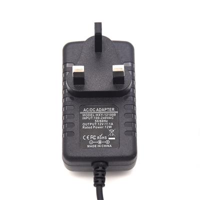 China ac to dc 12v 1a power supply adapter 100-240v 50 60hz to universal factory 12v dc ac adapter charger manufacturer HXY-121000 for sale