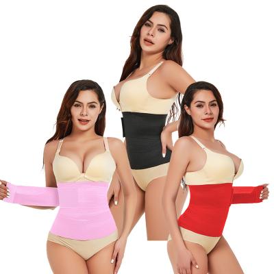 China Newly Breathable Belly Trimmer Slimming Back Support Belt Body Shaper Women Elastic Waist Wrap Lumbar Trainer for sale