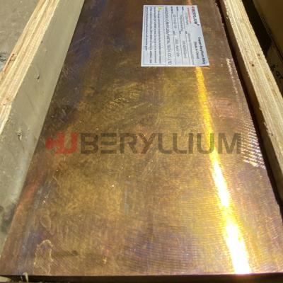 China ASTM B194 TD02 CuBe2 C17200 Plate 40mm X 140mm X 1000mm Thermal Conductivity à venda