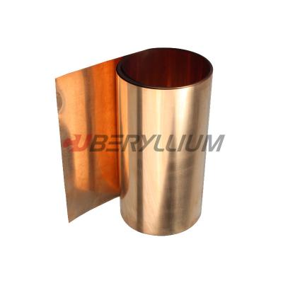 China Cube 2 Beryllium Coper Alloy Strip Qbe1.9 0.3mmx200mm  БрБНТ1.9  For Stamping Process for sale