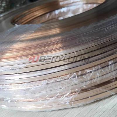 China Qbe1.9 Ti-de Legeringsband 0.1mmx200mm van het Berylliumtitanium Harde Staat voor huidig-Draagt de Lentes Te koop