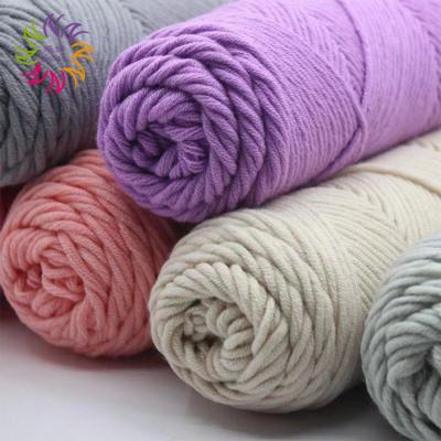 China ZHAONUO Craft Fashion 8ply Yarn Fancy Yarn Wholesale Acrylic Soft Crochet Baby Yarn Anti-pilling Yarn For Hand Knitting for sale