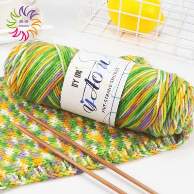 China Anti-pilling crochet craft fashion mix fancy lurex fiber from ZHAONUO crochet 100 yarn 100% acrylic for knitting for sale