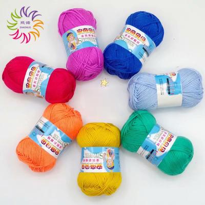 China ZHAONUO Sustainable Baby Flat 100 Specifications Eco - Friendly Colorful Bamboo Yarn For Weaving for sale