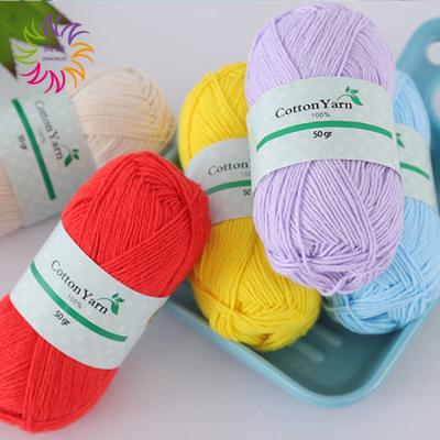 China ZHAONUO Turkishkey Sustainable Lightweight Knitting 2.5mm White Dyed 4ply Organic 100% Cotton Yarns 2.5mm for sale