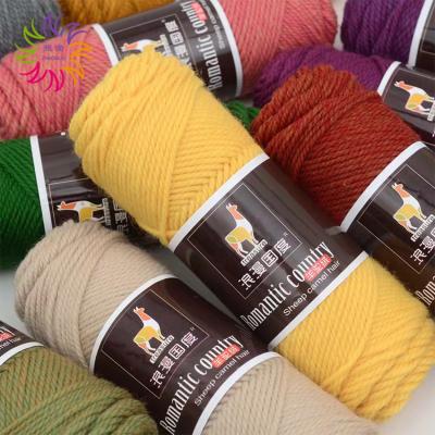 China ZHAONUO sustainable woven knitting hand 100g crocheting blended 3 ply alpaca acrylic wool yarn for sock for sale