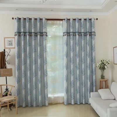 China Beautiful Blackout Tree Pattern Dubai Fabric Curtain Jacquard China Manufacturer 2.8m Width for sale