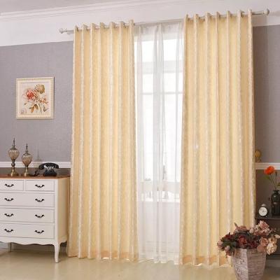 China Blackout Room Darkening Soundproof Curtain Jacquard Dubai Fabric In Stock for sale